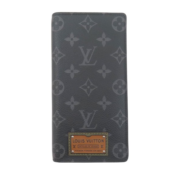 Louis Vuitton Portefeuille Brazza Black Canvas wallet - Picture 1 of 10
